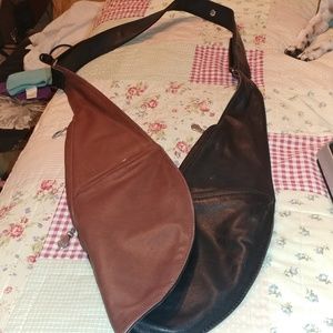 Sash bag all leather
